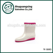 Botas femininas de chuva branca quente à prova d&#39;água de neve de inverno W-R083